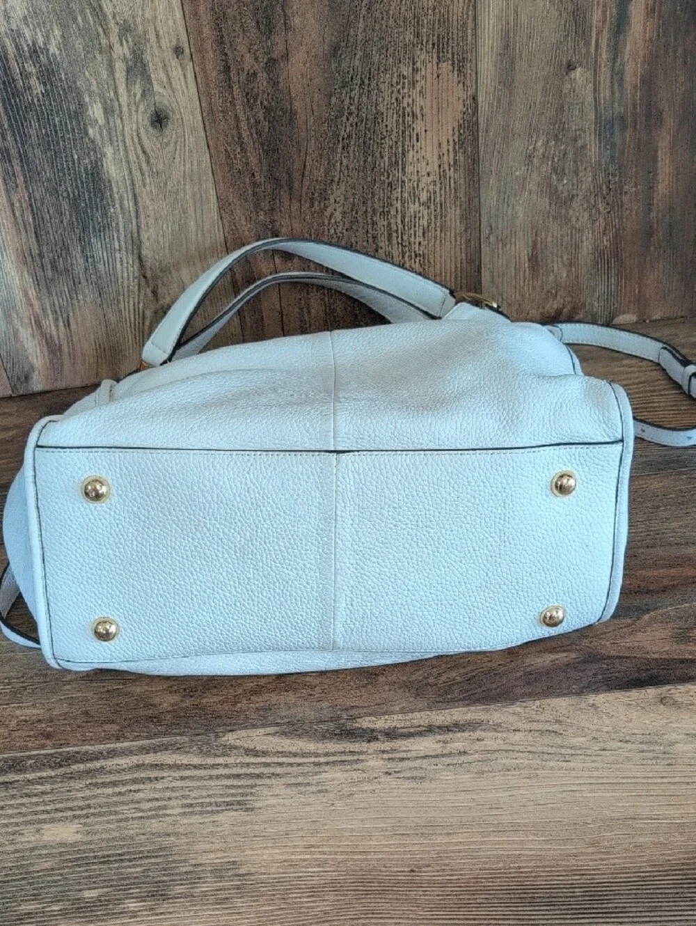 GILI Women's White Leather Hobo Bag Handbag Crossbody Shoulder Bag   M415